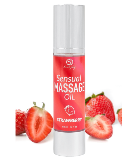 Huile de massage fraise 50 ml Secret Play